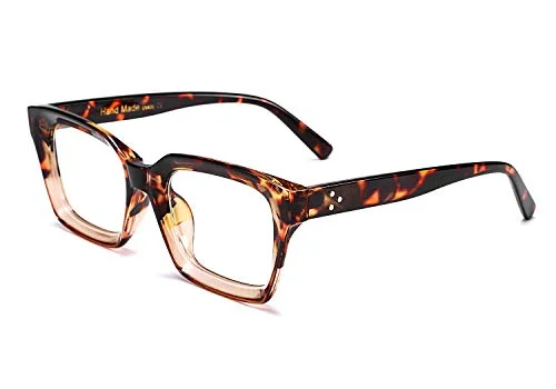 FEISEDY Glasses Frame Womens, Square Thick Eyeglasses Frame, Classic Eyewear for Men B2461 1