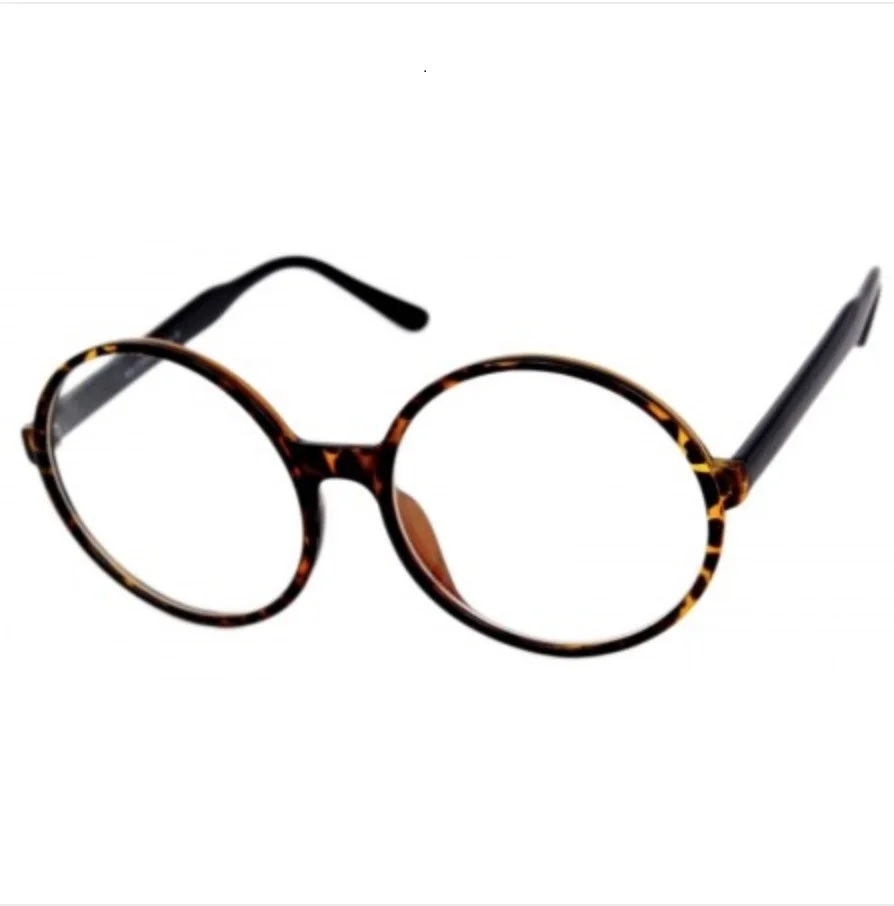 Oversized Glossy Round Circle Clear XL BOHO Huge Glasses Eyeglasses Frames 1734