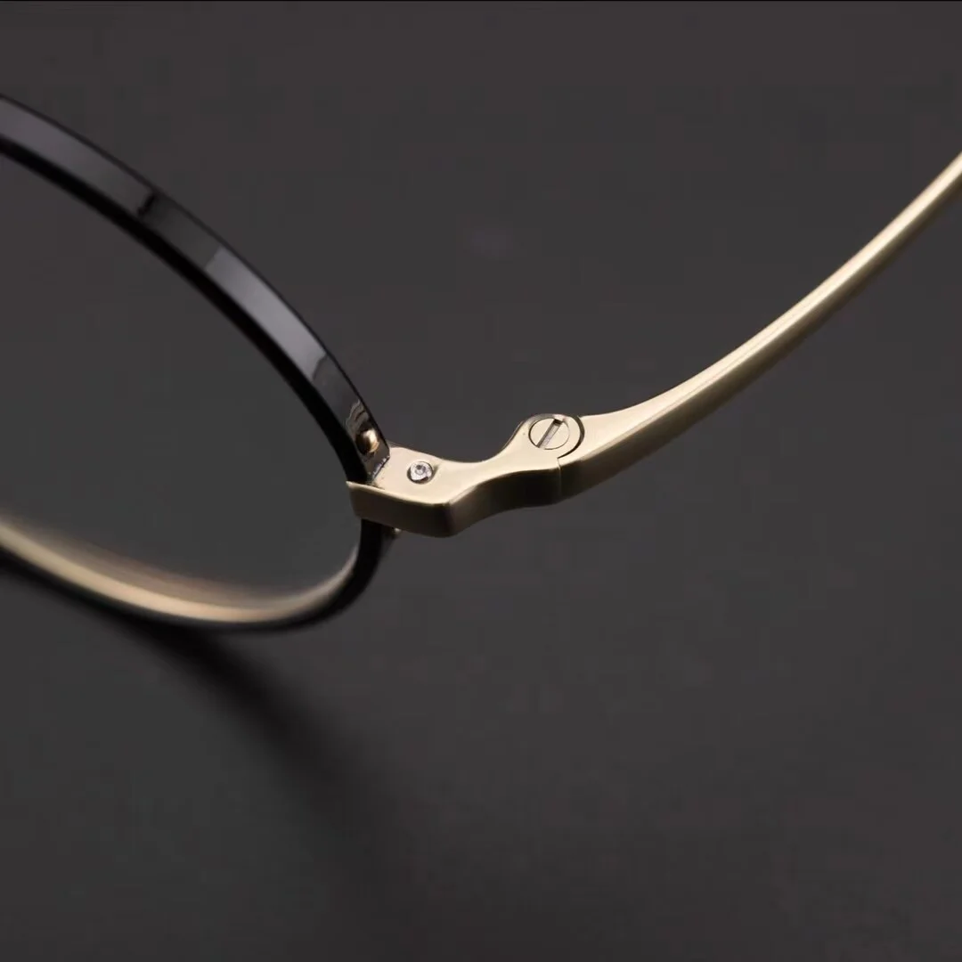 Round Titanium Glasses for Women Narrow Windsor Circle Eyeglasses Frame Tortoise 2
